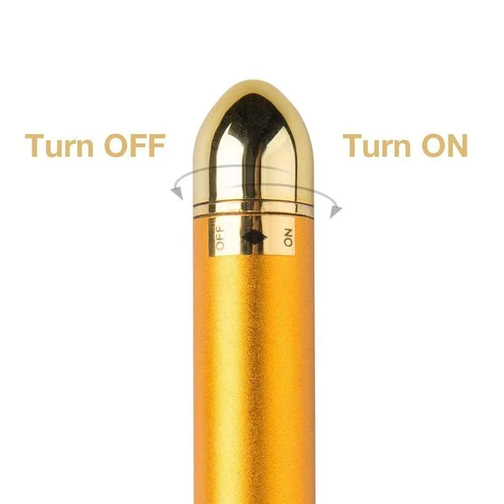 24K Gold Energy Beauty Bar Electric Facial Massage Roller